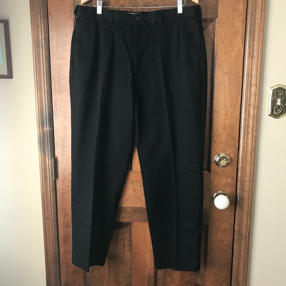 Architect Navy Blue Flat Front Chino Pants 38x29